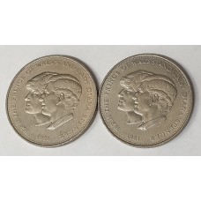 GREAT BRITAIN UK 1981 . CROWNS and 1977 JUBILEE MEDAL 